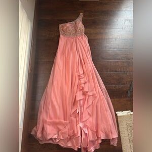 Morrell Maxie One-Shoulder Pink Gown